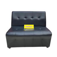 Sillón Doble Sillón Modular Sillón de espera color Negro