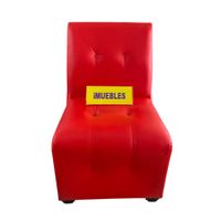 Sillón Individual Sillón Modular Sillón de espera color Rojo