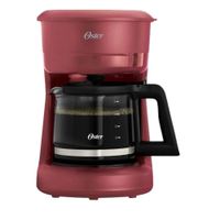 Cafetera Oster 5 Tazas con Filtro Reutilizable BVSTDCS51R Rojo