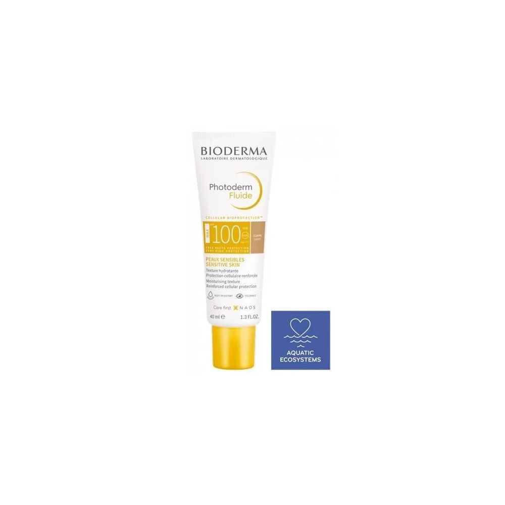 Bloqueador Facial Bioderma Photoderm Max Fluide Claire Spf100+ 40 Ml