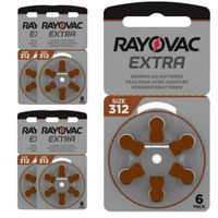 Blister de 06 Pilas Rayovac 312 para Audifonos Medicados