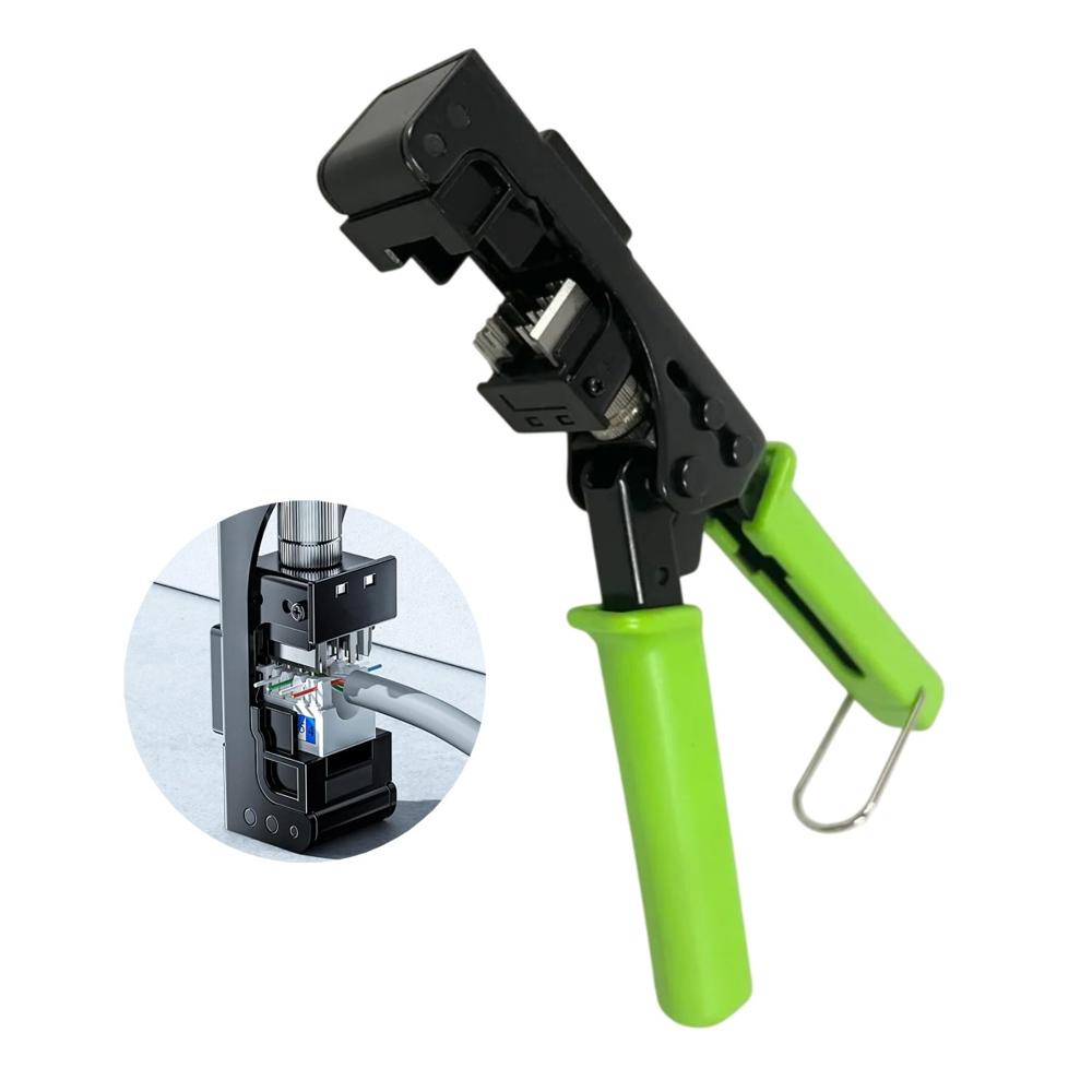 Crimpeador Crimping Conectores Jack Keystone de 90° RJ45 Tipo 110