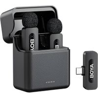 BOYA BY-V30 Micrófono Inalámbrico USB-C Negro Sonido Profesional