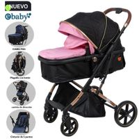 Coche Cuna Moisés de Lujo SATURNO EB126-1 Rosado
