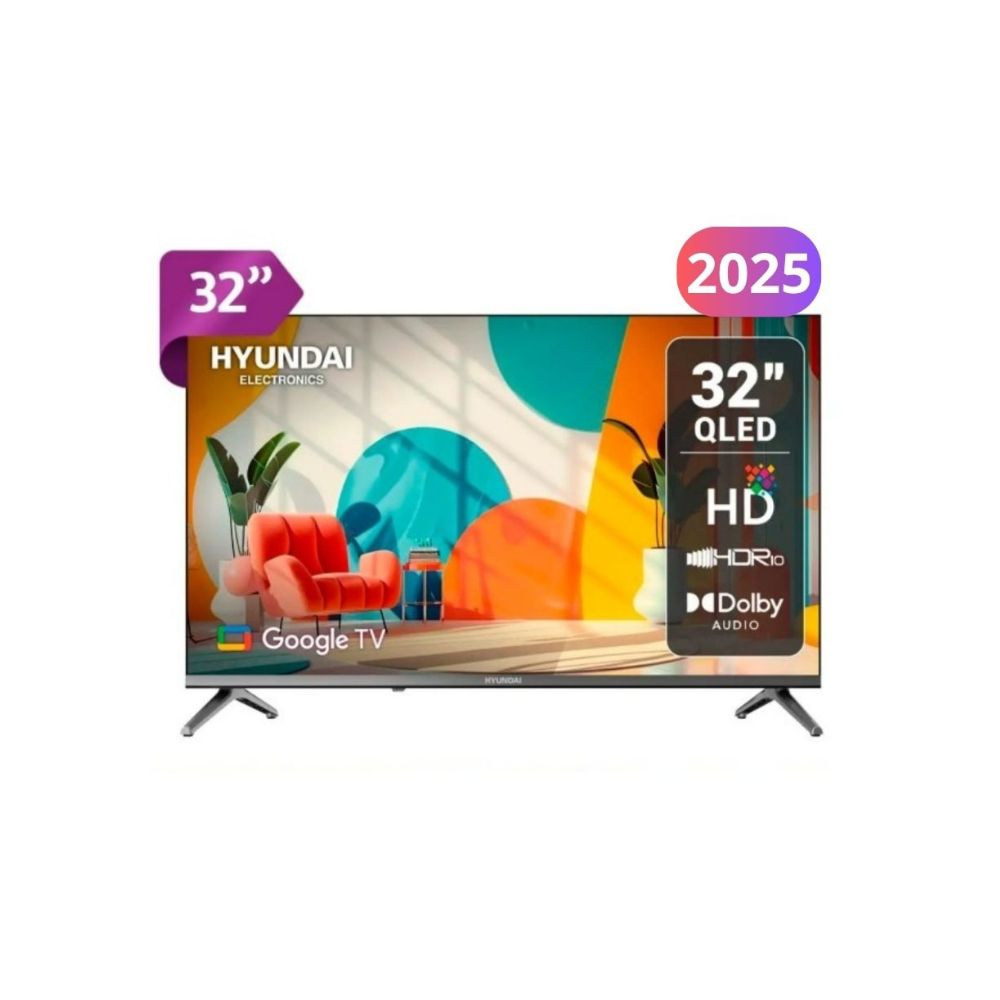Televisor HYUNDAI QLED 32"" HD Smart TV Google TV Año 2025 HYLED3259QG
