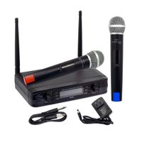 Micrófono Inalámbrico Doble UHF BT-678 BATBLACK PRO