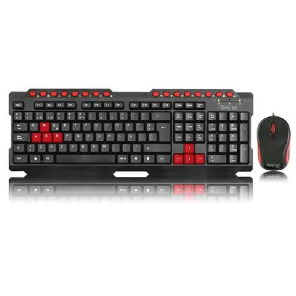 Kit Teclado Multimedia+ Mouse 1000dpi Cybertel Prince T2000