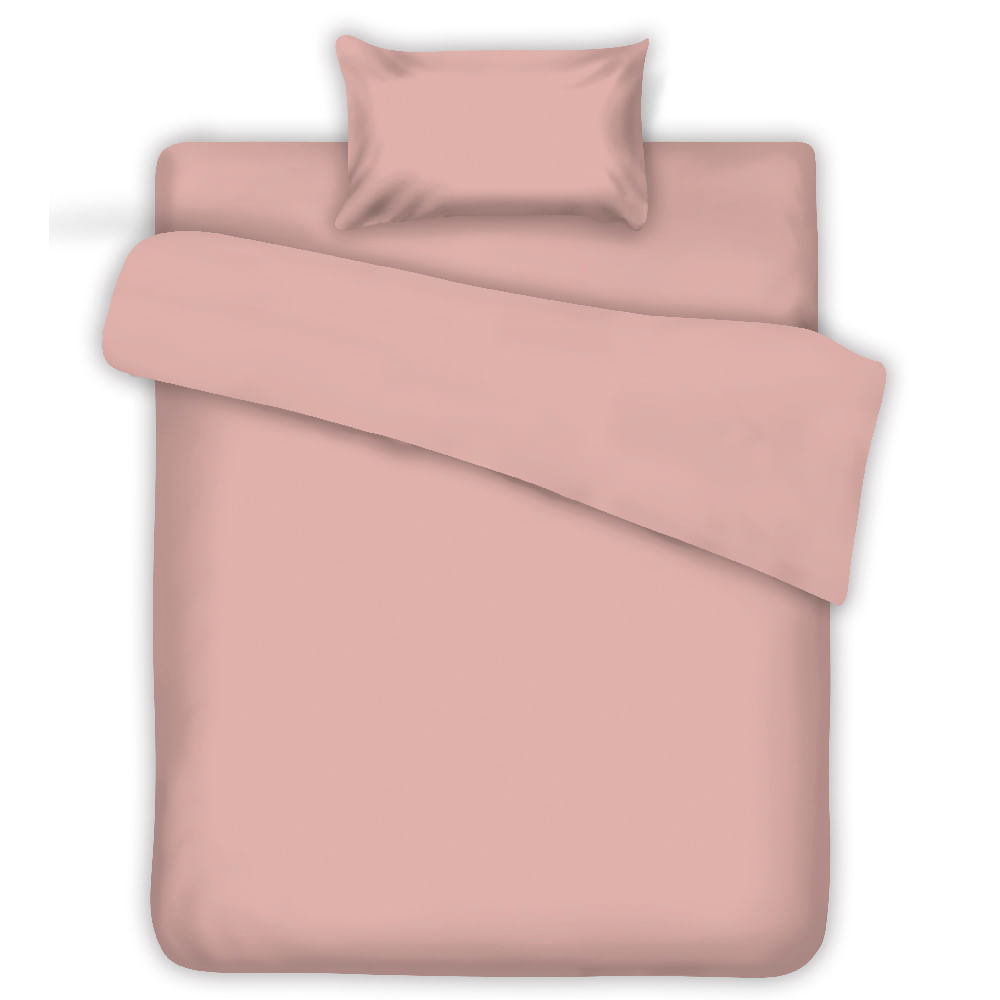 Sábana DECO HOME Microfibra 1.5 Plazas Rosado