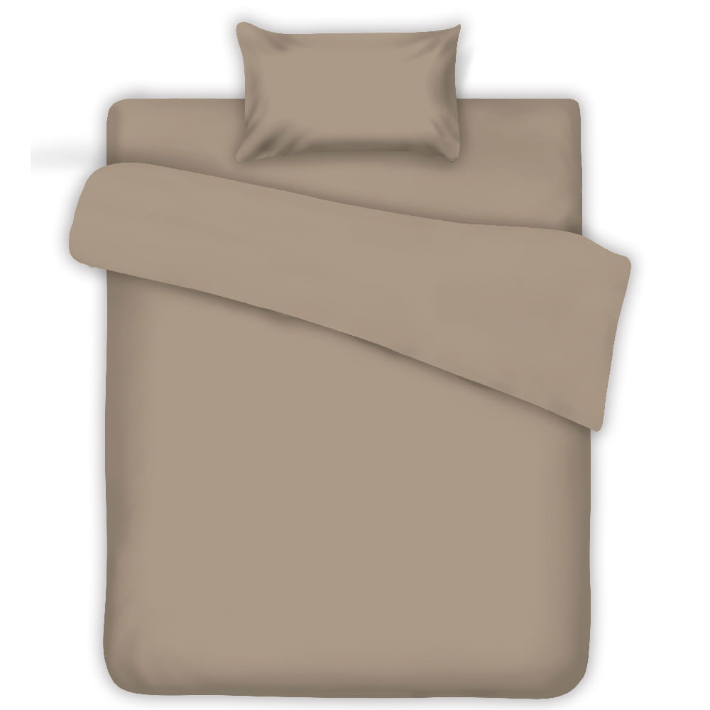 Sábana DECO HOME Microfibra 1.5 Plazas Beige