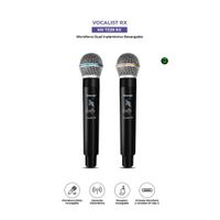 Micrófono Maxtron Vocalist RX MX7238RX Wireless Karaoke Pack x2