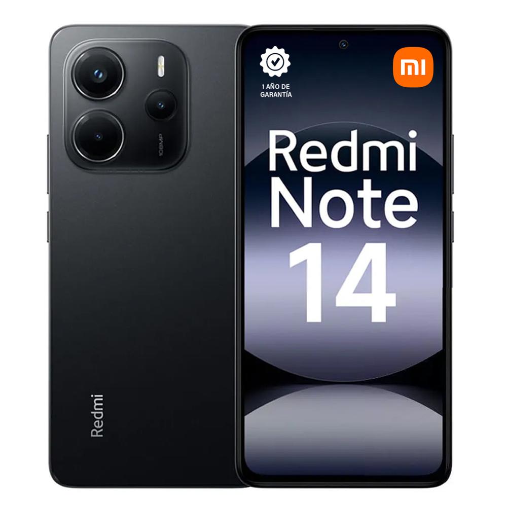 Celular Xiaomi Redmi Note 14 8GB+256GB Black - EU