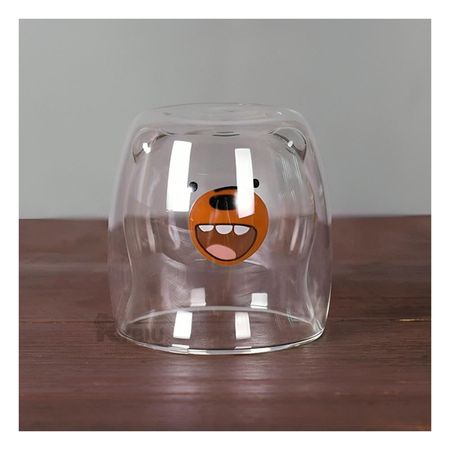 Vaso Cristalino de Doble Capa Transparente Y+Papel de Regalo