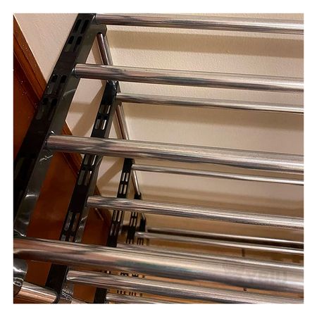 Zapatero Vertical Espacioso de 5 Niveles en Color Negro