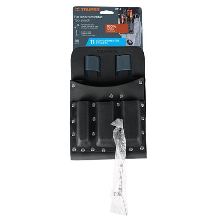 Porta Herramientas de Cuero 11 Compartimentos Truper 11514