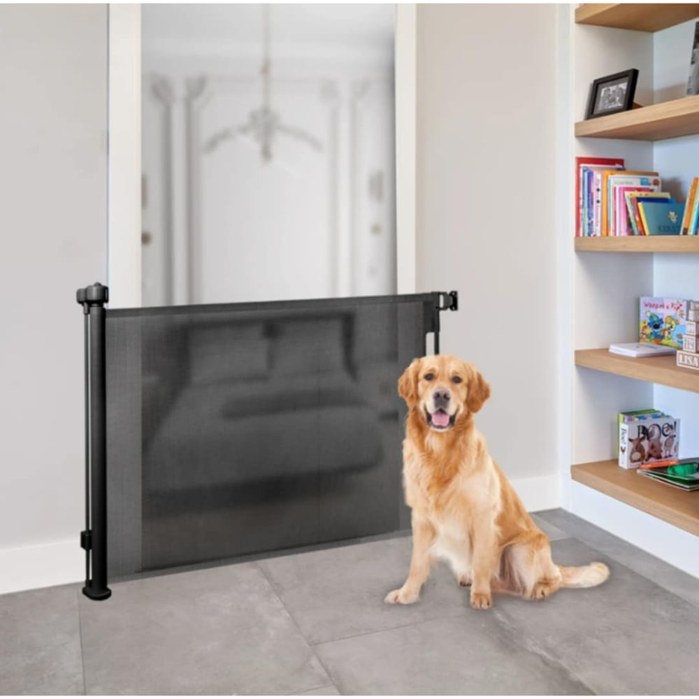 Puerta de Seguridad Retractil Bebe Niños Mascotas Interior Exterior
