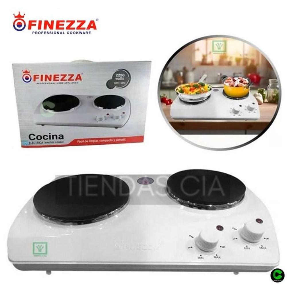 Cocina Eléctrica FINEZA FZ-203D3B 2 Hornillas | plazaVea - plazaVea