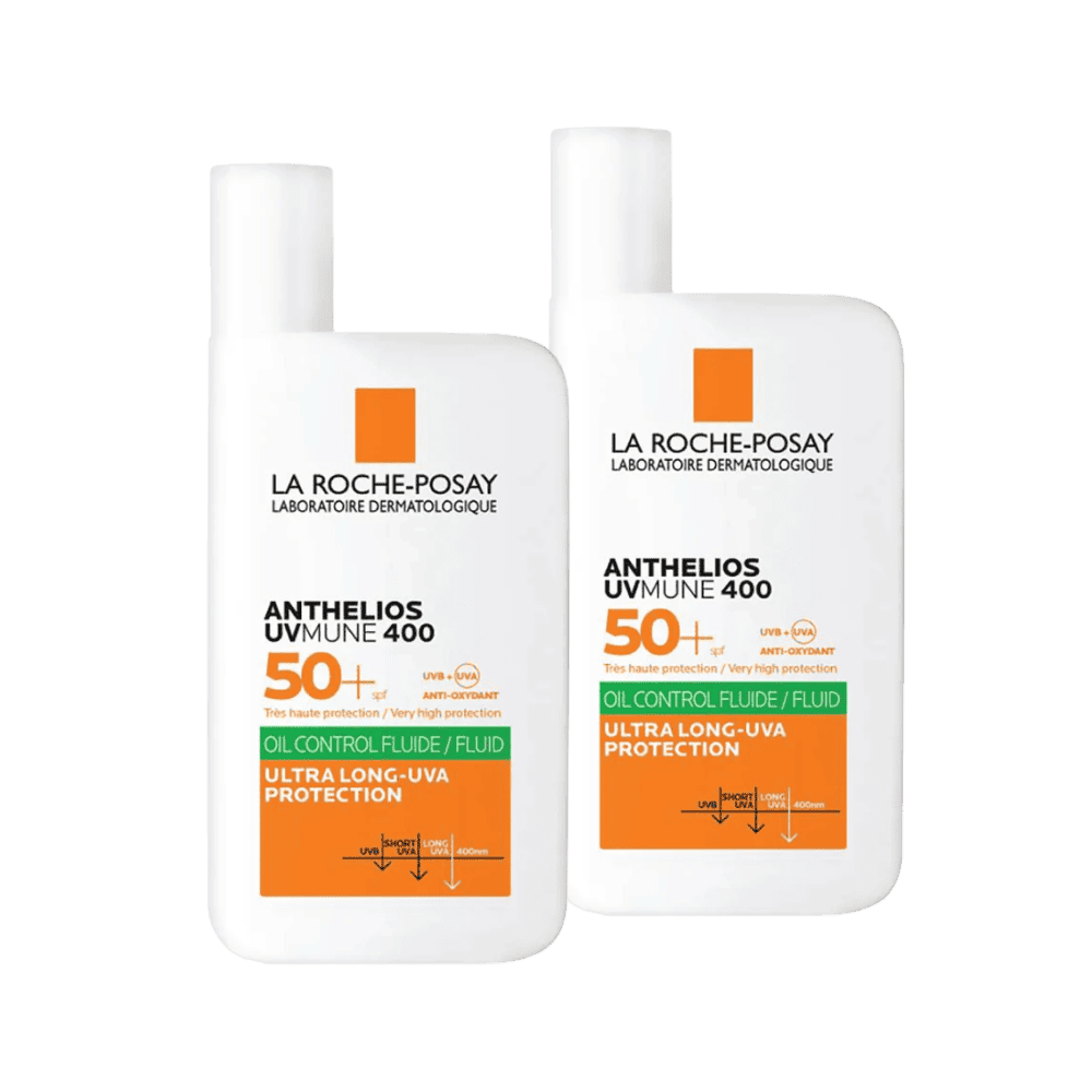 La Roche Posay Duo Anthelios Uv Mune 400 Fluido Invisible Fps 50Con y Sin Color