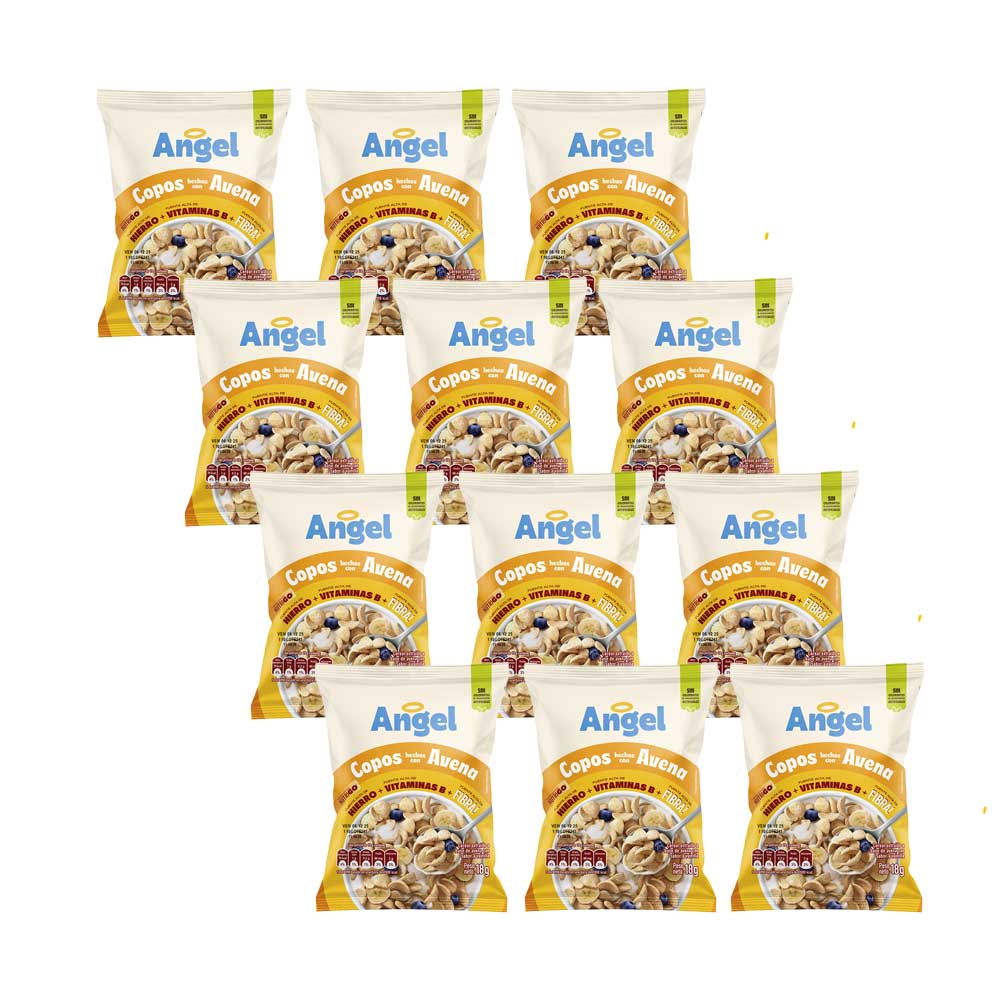 Cereal con Avena ANGEL Paquete 12 Bolsas 18g c/u