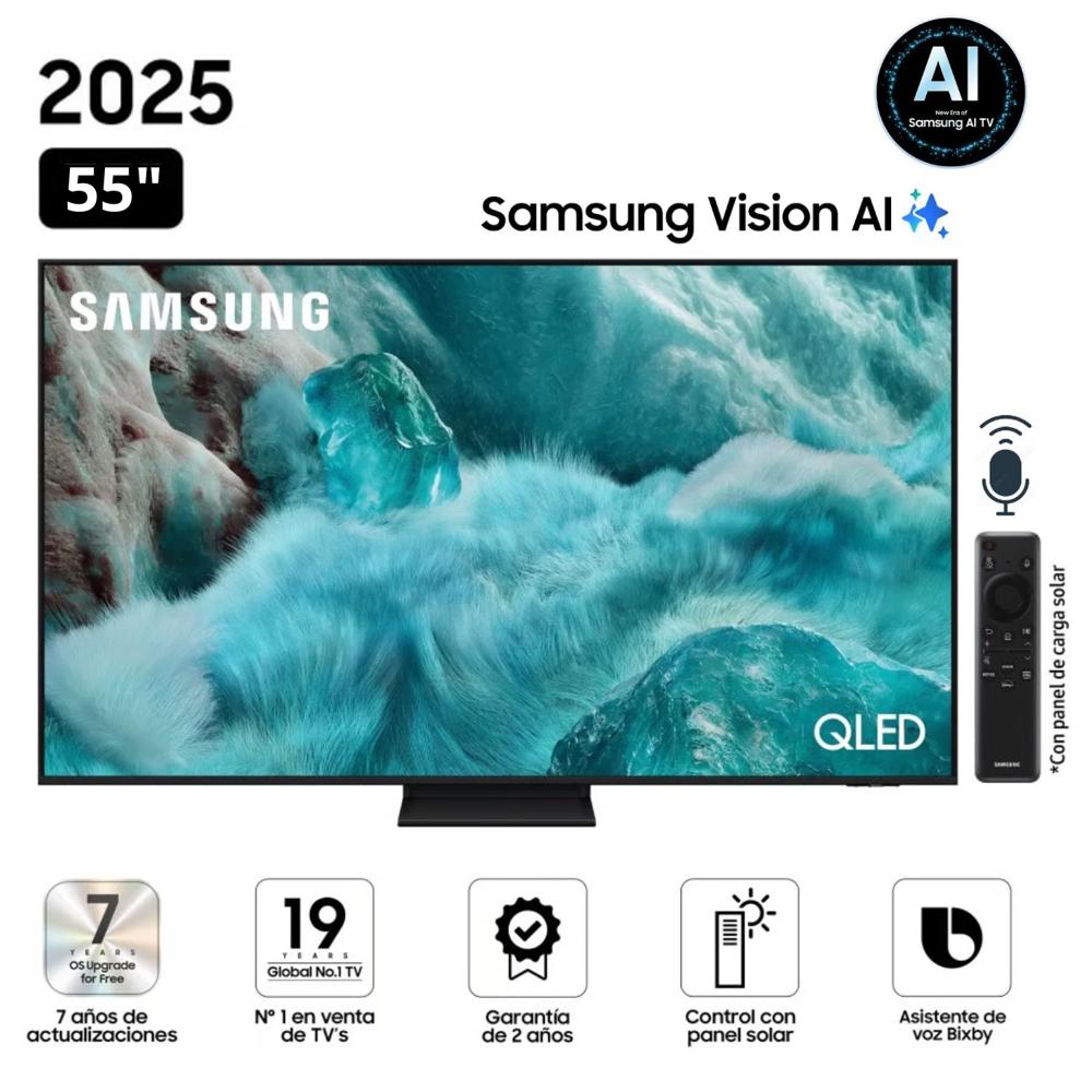 Televisor Samsung QLED 55" Visión AI Smart TV QN55Q7F5AGXPE