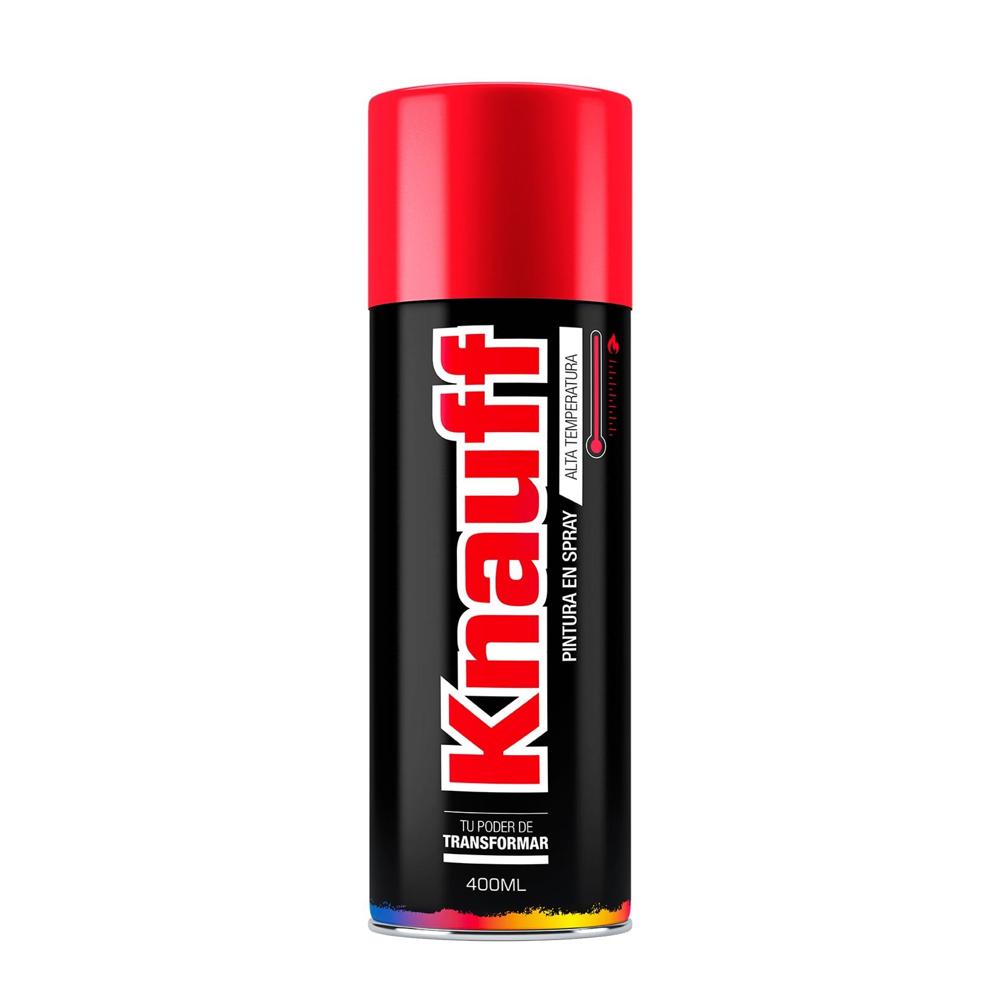 Pintura Spray Alta Temperatura Rojo Brillante #1603 400ML KNAUFF