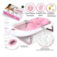 Bañera Plegable Baby Happy Party Completo Rosado