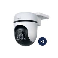 Kit de 3 Cámaras de seguridad Wifi Tapo C510W 2K 3MP exterior IP65 Pan/Tilt