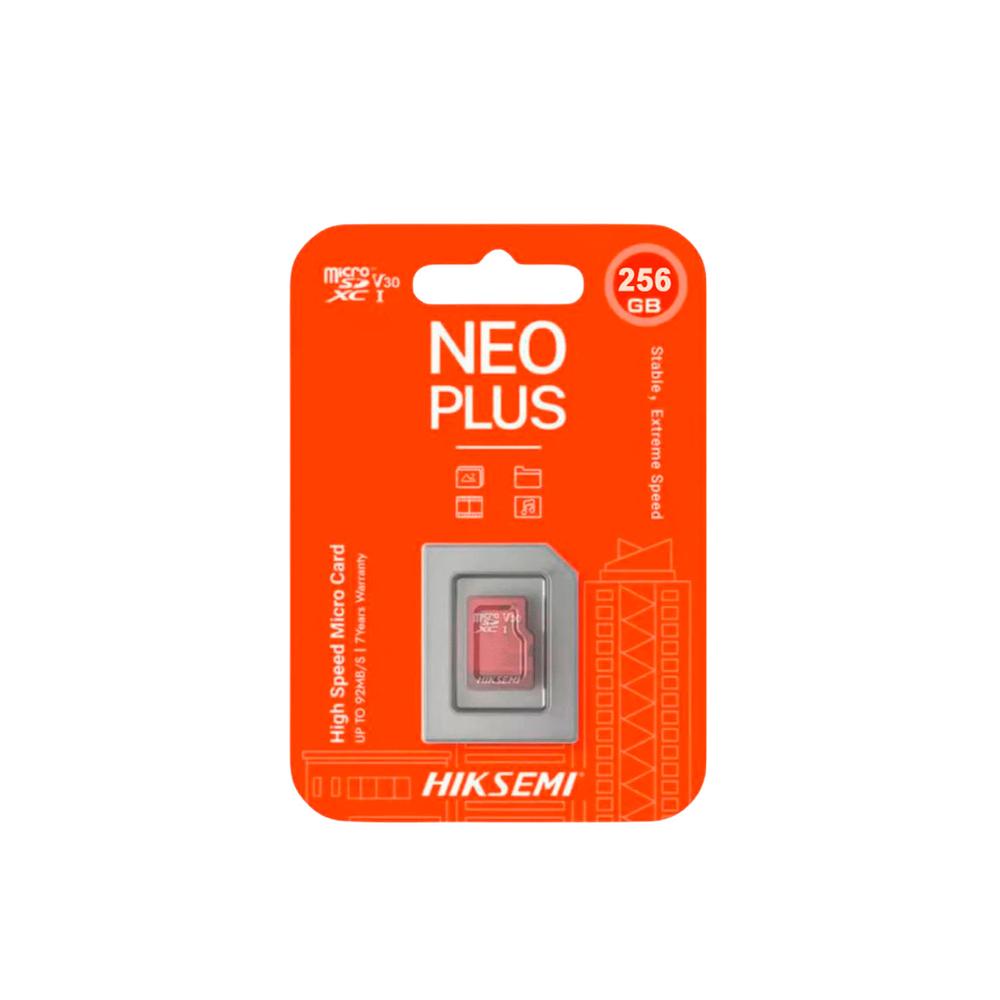 Tarjeta memoria Micro SD Neo PLUS Hiksemi 256GB Cámara Videovigilancia