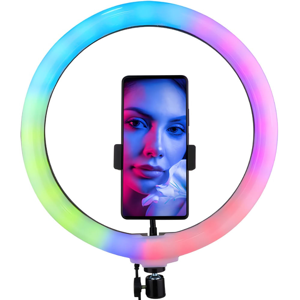 Aro de Luz LED RGB MJ36 para Fotografía y Video + Soporte