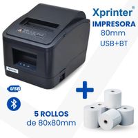 Impresora Ticketera Térmica 80MM USB y Bluetooth XPRINTER XP-V320N