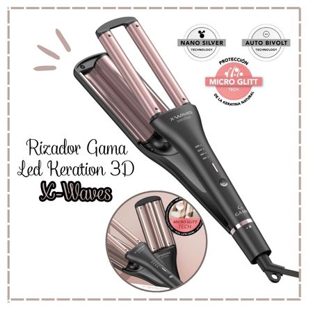 RIZADOR GAMA DE 3 TUBOS LED KERATION 3DX-WAVE