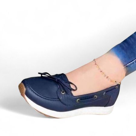 Mocasin Mujer Pasador 2086L-48 Color Azul Talla 37
