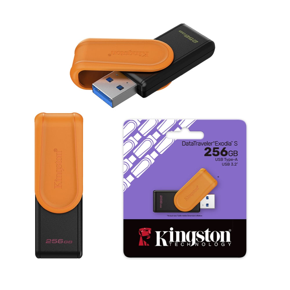 Memoria USB Kingston DataTraveler Exodia S 256GB USB32 Gen1