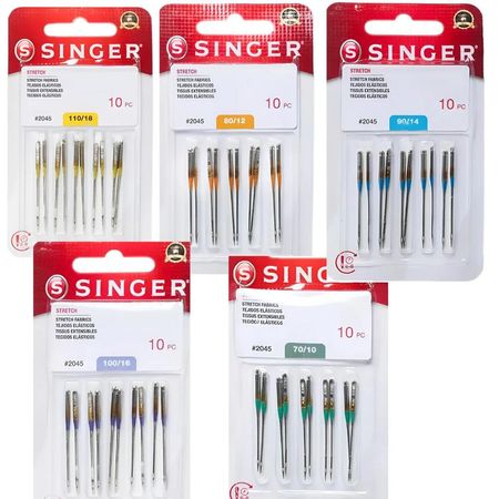 Agujas Singer para Maquinas de Coser Domestica por 50pc