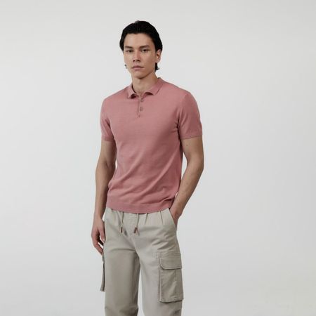 Polo Sfera Hombre Cuello Polo Rosa S