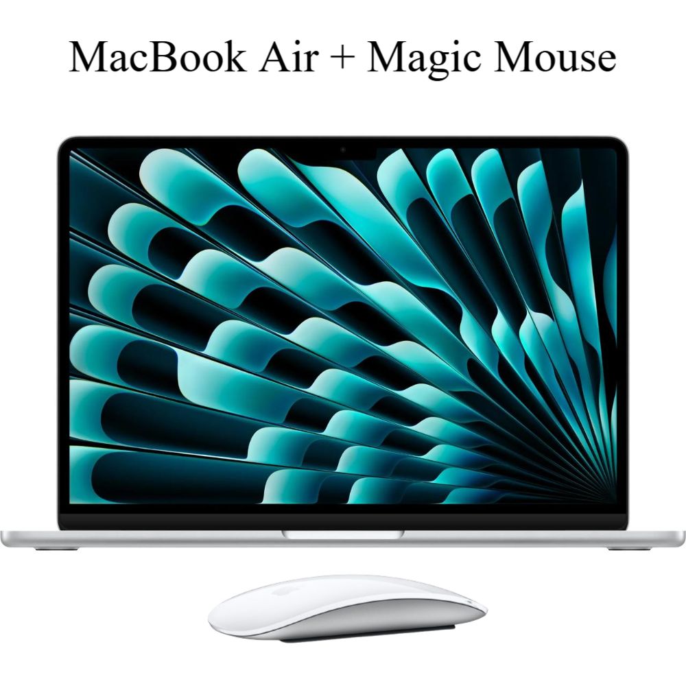 Laptop Apple MacBook Air 13"" M4 16GB RAM 256GB SSD Magic Mouse Lightning Sílver