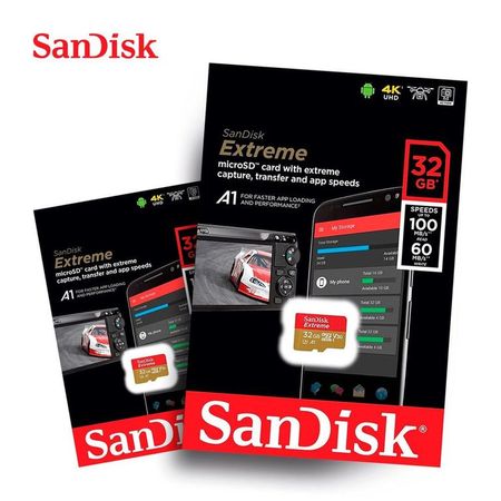 Sandisk Memoria Micro SD Extreme 32GB UHS-I U3 A1 100mbps