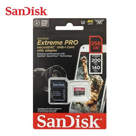 Sandisk Memoria Micro SD Extreme Pro 256GB 4k 200Mbs A2 U3
