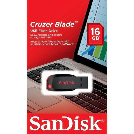 Memoria USB Sandisk Cruzer 16GB CZ50 Negro