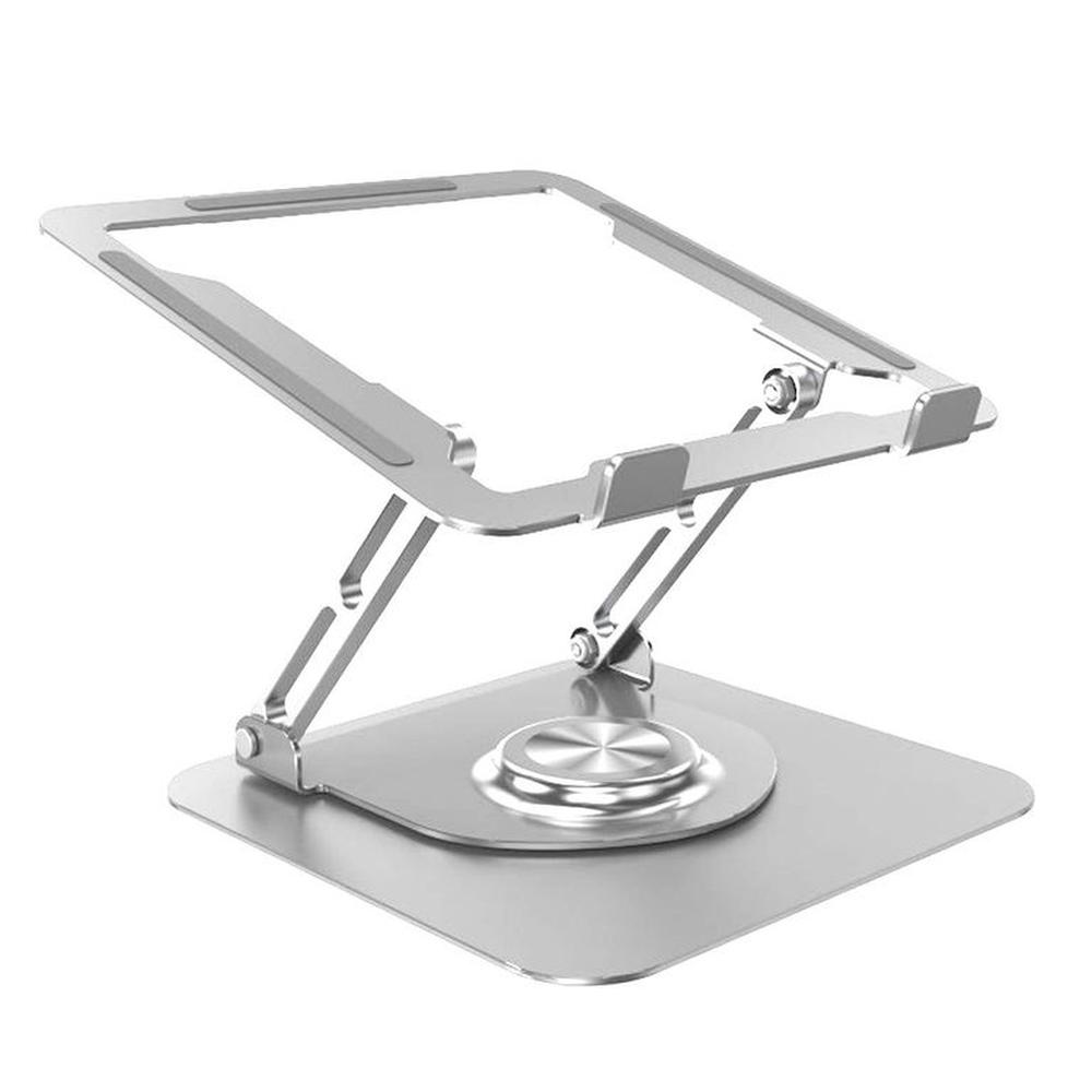 Soporte de aluminio ST p-Laptop Base Giratoria Plegable HF147 Silver