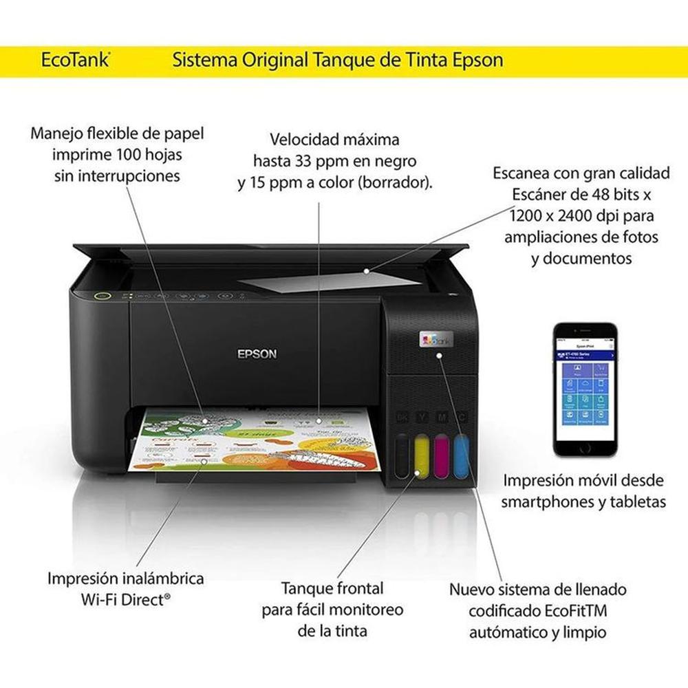 Impresora Epson Ecotank L3250 Multifuncional Wifi USB