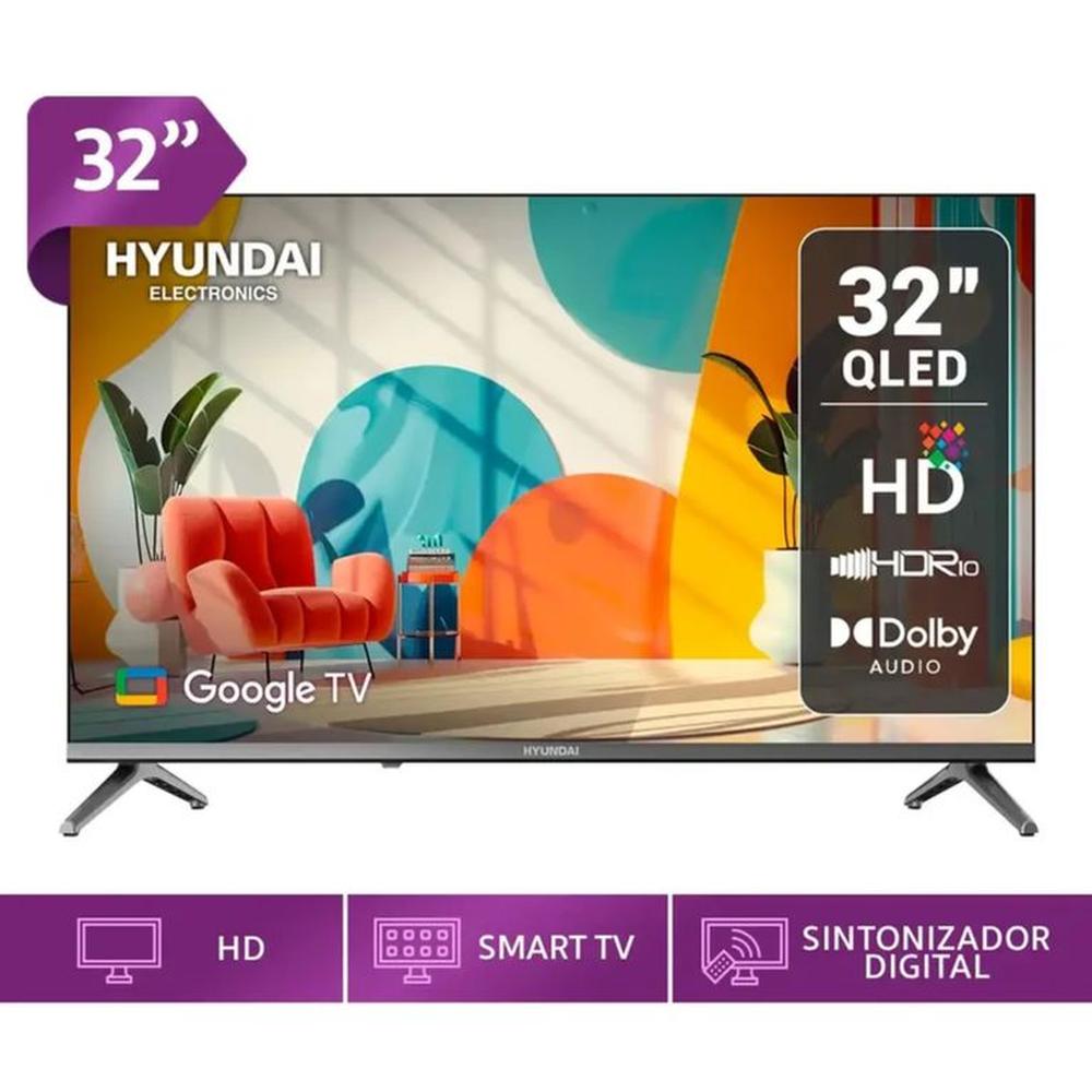 Televisor Hyundai QLED 32 HD Google TV HYLED3259QG