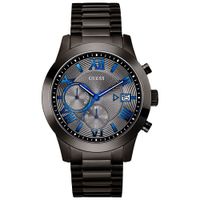 Reloj Guess Atlas U0668G2 Fecha Cronómetro Acero Inoxidable Gunmetal Oscuro