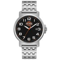 Reloj Bulova Harley Davidson 76B187 Edicion Limitada Fecha Acero Inoxidable Dial Negro