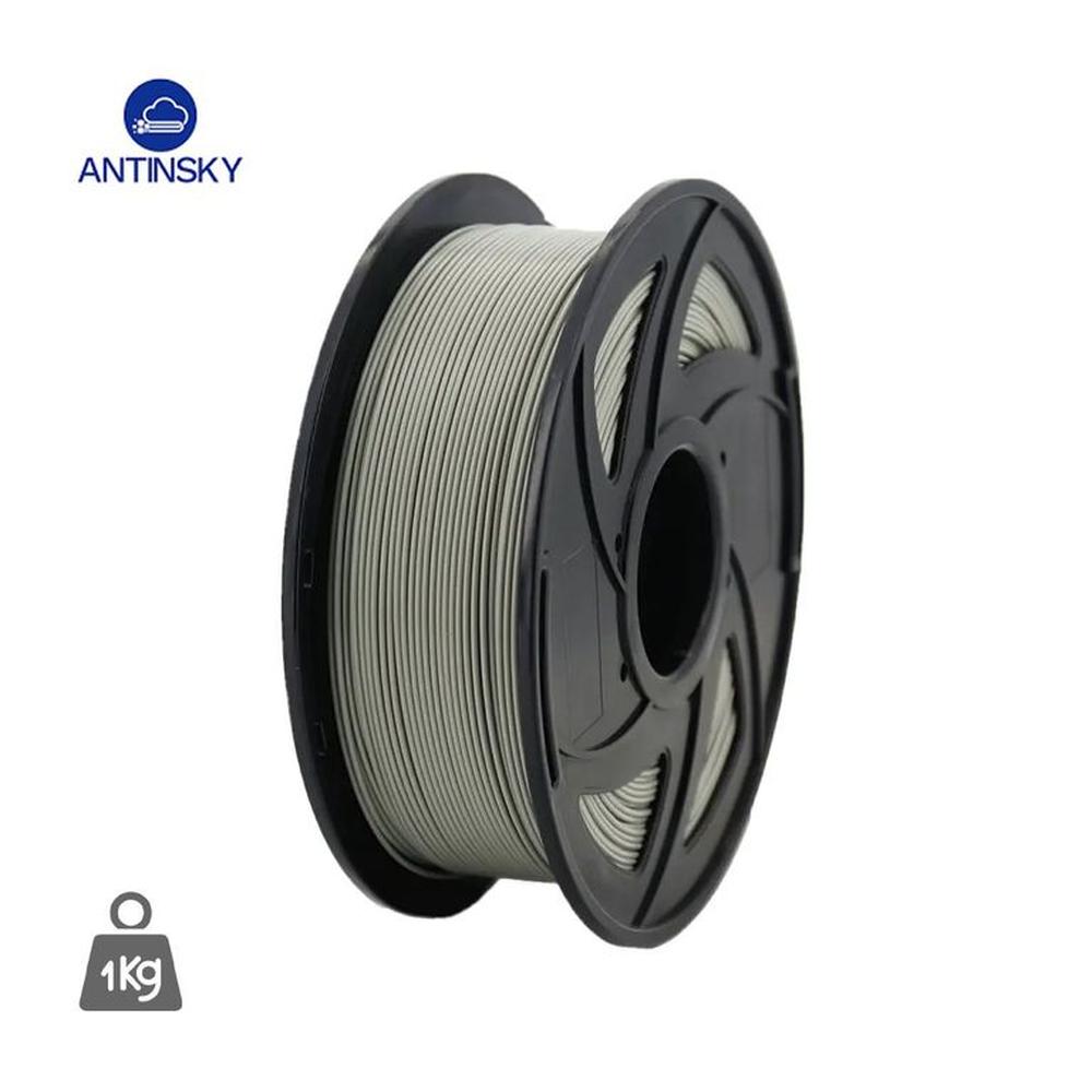 Antinsky Filamento de Impresión 3D 175mm PLA+ Grey