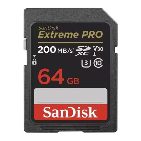 Memoria SD SANDISK Extreme Pro 64GB 4K UHS-I C10 U3 200MBS