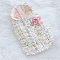 Ropa Para Perros Vestido Elegante Blanco Perla - Talla M