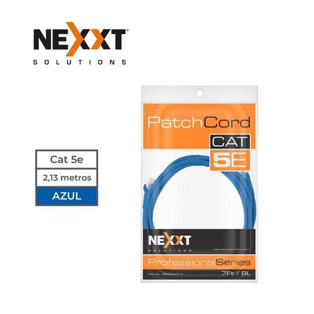 Cable Patch Cord Nexxt AB360NXT13 UTP Cat 5e 2.1 mts Azul