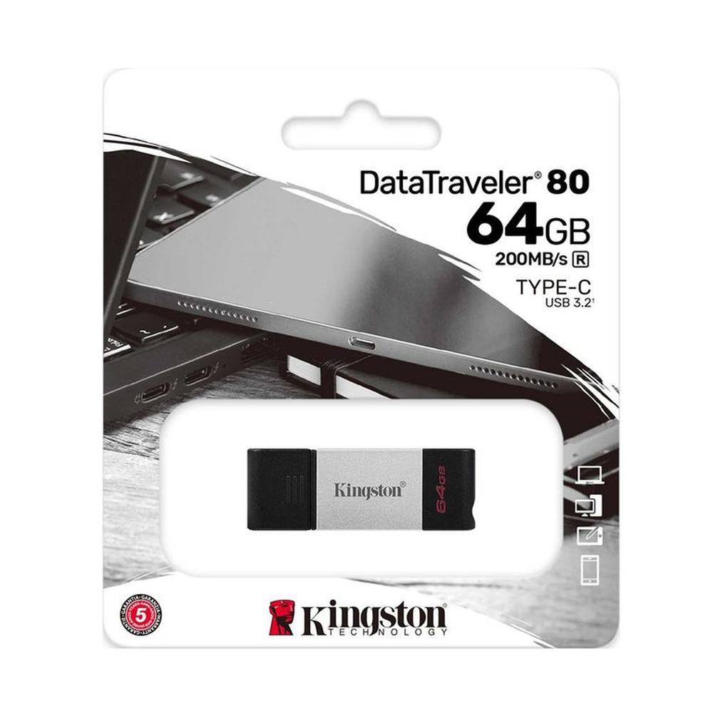Memoria USB-C Kingston DT80 64GB 200Mbs