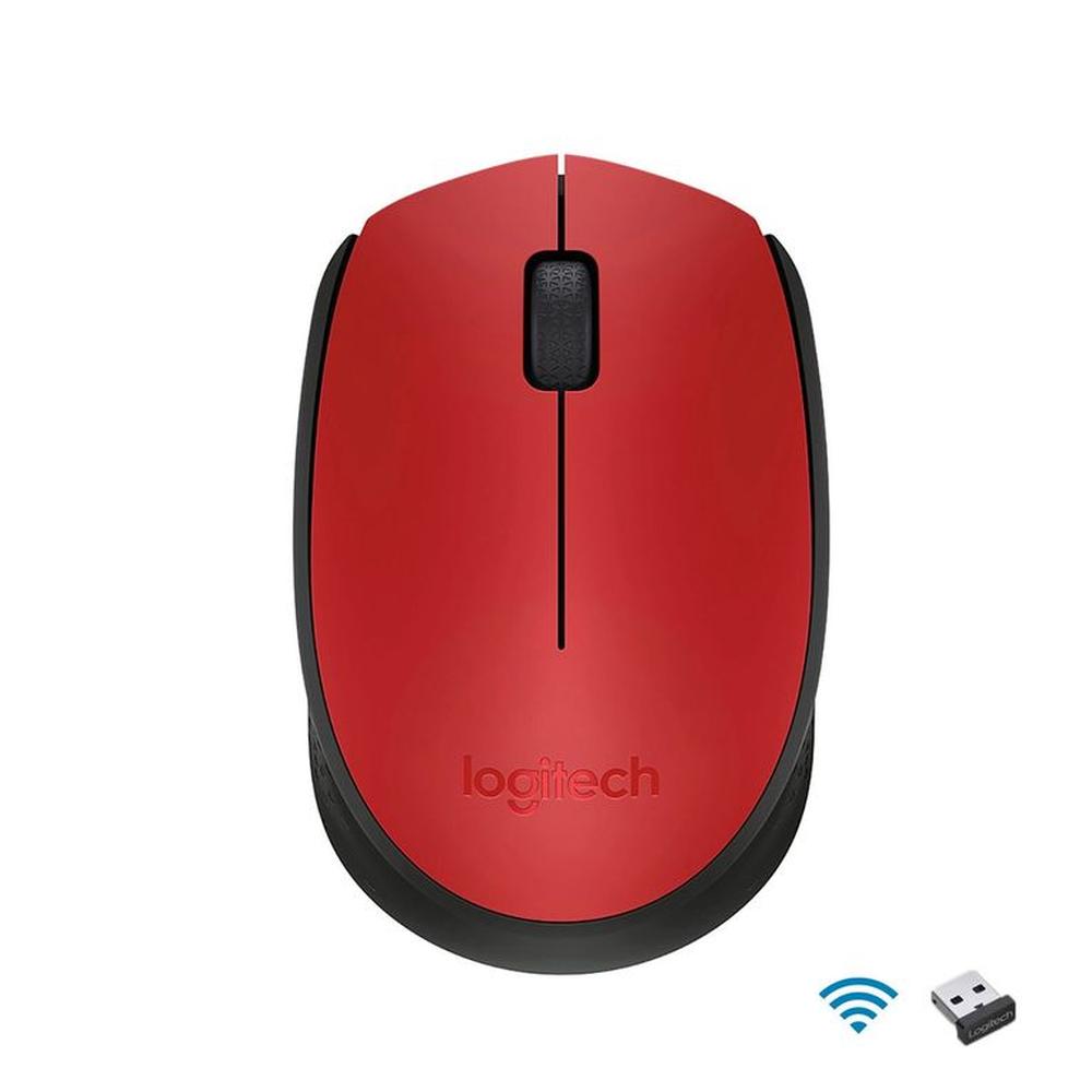 Mouse Logitech Inalambrico M170 Rojo