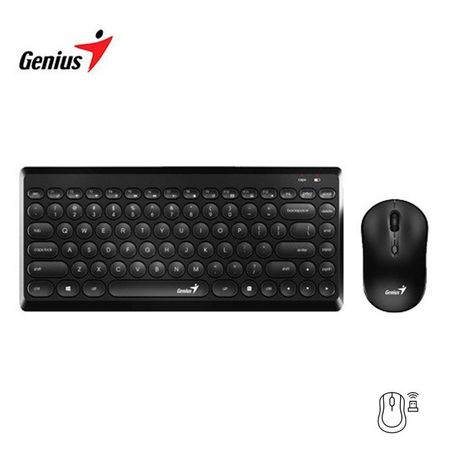 Kit Teclado y Mouse Genius Stylish Wireless Keyboard LuxeMate Q8000